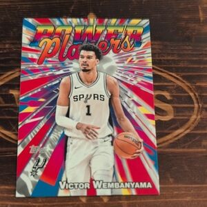 2025 Topps Victor Wembanyama Power Players Insert Spurs
